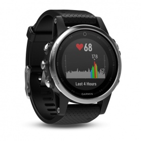 Garmin Fenix Uhr 5S GPS Smartwatch Silber Schwarz mit Stahl