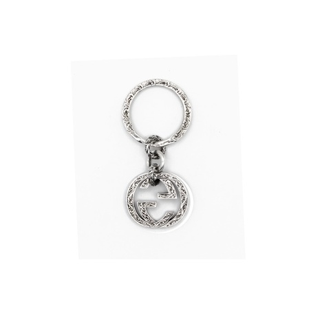 Silber Gucci Schlüsselanhänger Interlocking Schlüsselanhänger - YBF45530800100U
