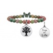 Bracelet Kidult Woman Tree Life jasper stones - 731121