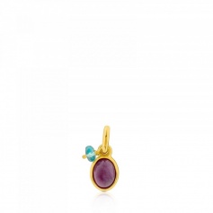 Ruby Tous Pendant and Golden Silver - 712314530