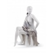 Skulptur Lladrò Nudo mit Satin Porzellan Platte - 01008673