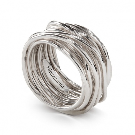 Thirteen Silver Thread Filodellavita Ring - AN13A