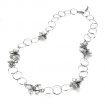 Raspini necklace Longuette Butterflies and silver rims - 9804