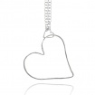 Raspini pendant necklace Silver air shape heart - 9896
