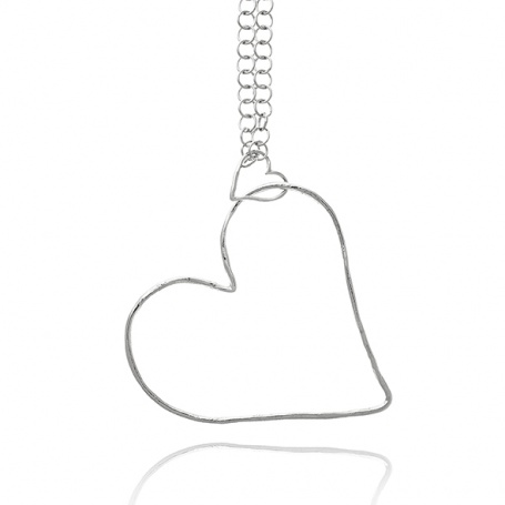 Raspini collana pendente Aria argento forma cuore - 9896