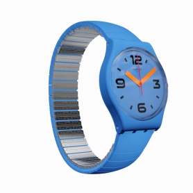 Swatch Pepeblu L turquoise unisex watch - GN251A