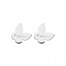 Salvini Minimal Earrings Butterfly shaped and diamonds - 20049489