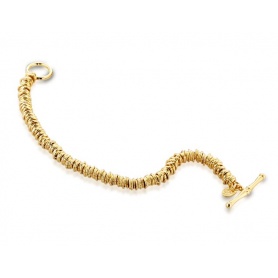 Tatiana Fabergè bracelet with golden silver rims