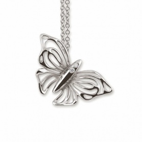 Butterfly Necklace-GPE1362W