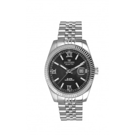 Pryngeps women's watch in steel model DateJust gray-black