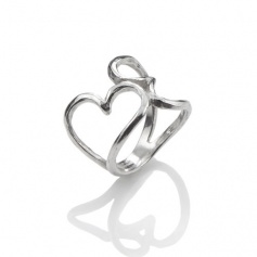 Giovanni Raspini Double heart band ring collection air hearts