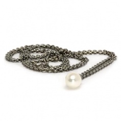 Silber Halskette mit Perle-54100
