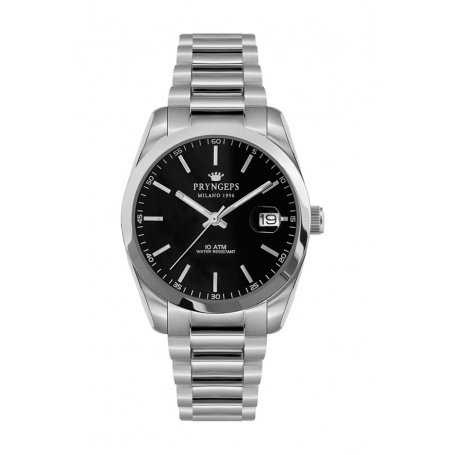 Pryngeps watch in steel model DateJust black - A1027