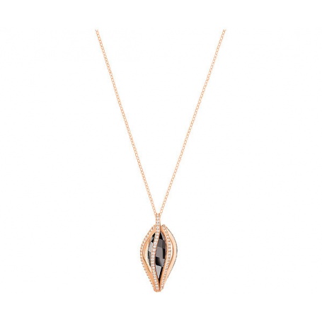 Swarovski pendant necklace Hailey crystal gray rose gold