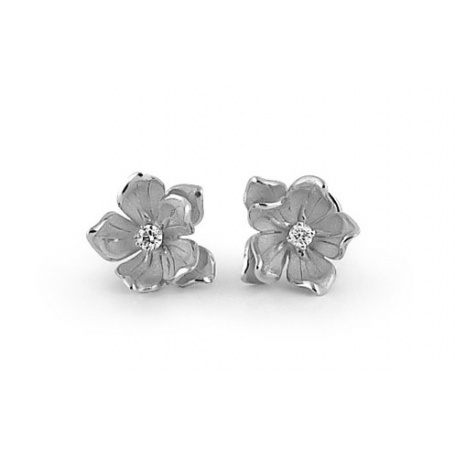 Annamaria Cammilli flower earrings Dorothy white gold GOR1830W