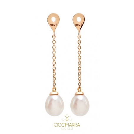 Pendants for Mimì FreeVola earrings in rose gold and pearls 