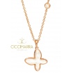 Mimì FreeVola butterfly necklace in rose gold, mother of pearl and diamond