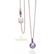 Necklace rose gold Pearl purple and Mimi Happy Sapphires