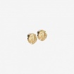 Rebecca Lion collection, golden silver lobe earrings - SLIOAA04