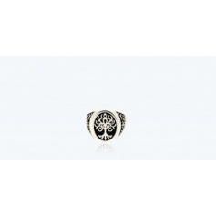 Tree of Life Ring, chevalier, small in silver - 1A-ADV