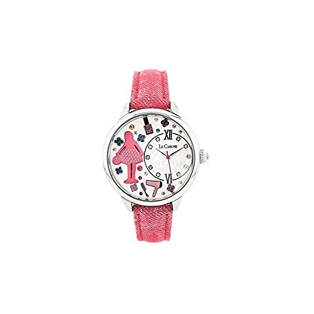 Le Carose Watch, Arbeiter, rosa mit Swarovski