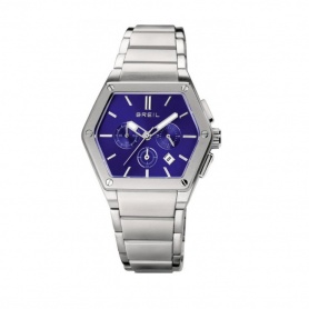 Breil Mark Chrono Uhr, Mitternachtsblau, Chrono Stahl - TW0658