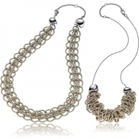 Breil Rockmantic woman necklace, with chain color champagne - TJ1361
