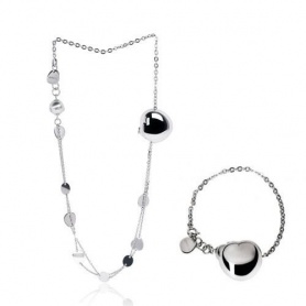 Necklace or bracelet Breil Bloom, woman, heart steel, choker - TJ0830