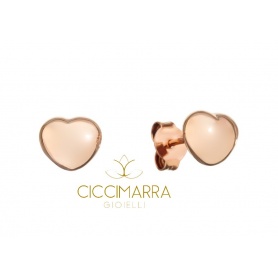 Rose Gold Herz Ohrringe von Civita Queriot - O17O02LOVE