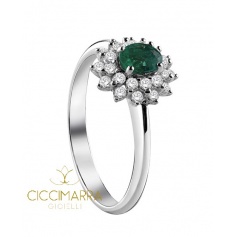 Salvini Celine ring, with Emerald and diamonds 20071244