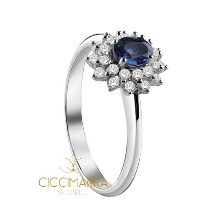 Salvini Celine ring, with Sapphire and diamonds 20071225