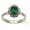 Salvini ring, Special Classic with Emerald and diamonds