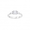 Swarovski ring, Attract Trilogy, asymmetrical, silvered - 5402447