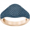 Swarovski ring, Stone Signet, light blue rose gold plated - 5406201