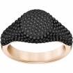Swarovski anello Stone Signet nero placcato oro rosa - 5406222