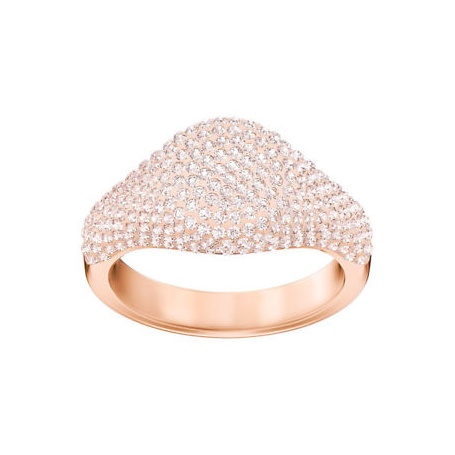 Swarovski ring, Stone Signet, rose, rose gold plated - 5406219