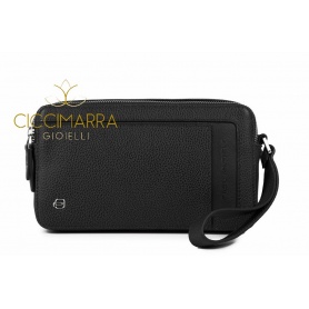 Clutch bag, Piquadro Erse, with black wrist strap - AC4221S95 / N