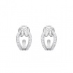 Swarovski hoop small earrings Lifelong pavè with jaws - 5390814