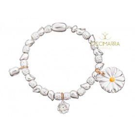 Queriot Giulia Top Bracelet with Rose, Lotus, Daisy and beads