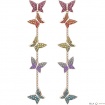 Swarovski drop earrings Lilia multicolored butterflies - 5378693