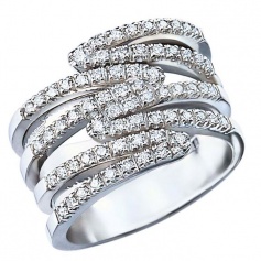 Salvini Guepiere Ring, zwei Reihen mit Diamanten 20018496