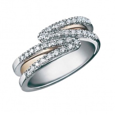 Salvini Guepiere ring, a row with diamonds 20018496