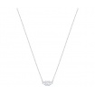 Swarovski necklace Attract Trilogy asymmetric silvered - 5392924