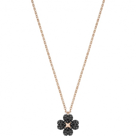 Swarovski necklace Latisha Flower , black cloverleaf - 5420246