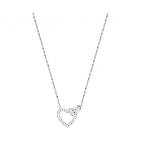 Swarovski necklace Lovely silvered heart - 5380703