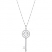 Swarovski necklace, Sparkling Dance, silvered key - 5368263