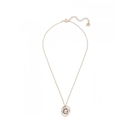 Swarovski Greeting Ring necklace, rosè spiral pendant - 5394969