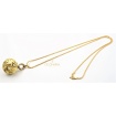 Vendorafa sphere necklace in gold and brown diamonds