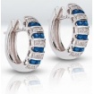 Earrings with brilliants and sapphires-3407400