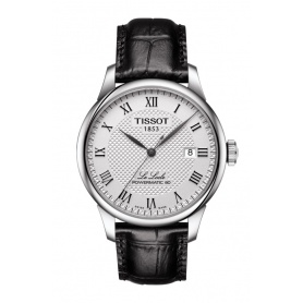 Tissot Le Locle Automatic watch, white, leather T0064071603300